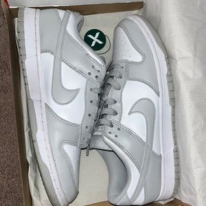 Nike dunk low retro grey fog size 10